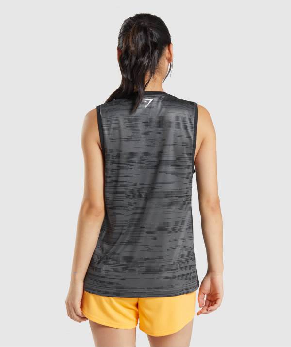 Damske Tielko Gymshark Sport Loose Čierne | LK3406597